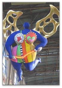 "L’Ange Protecteur» von Niki de Saint Phalle" im Hauptbahnhof Zürich