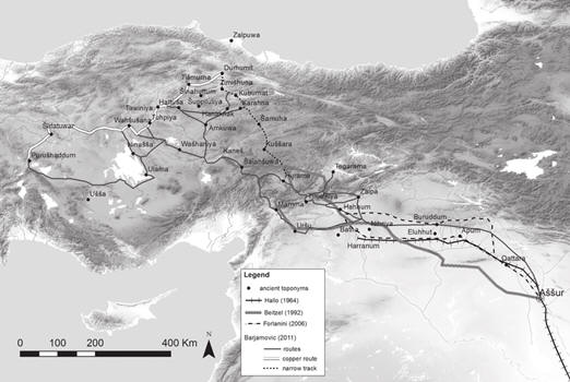 Trade Route Old Assyrian Caravans